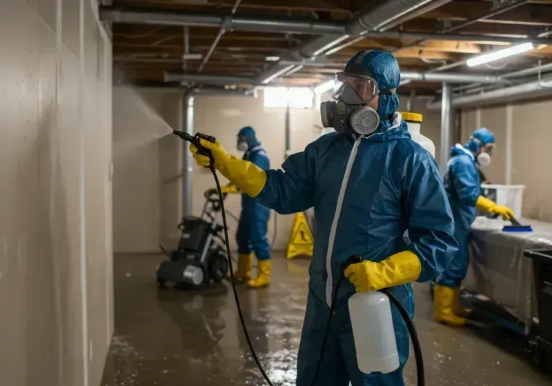 Basement Sanitization and Antimicrobial Treatment process in Norwalk, CA