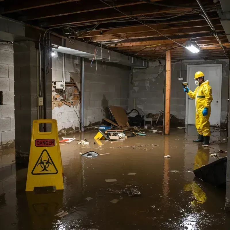 Flooded Basement Electrical Hazard in Norwalk, CA Property